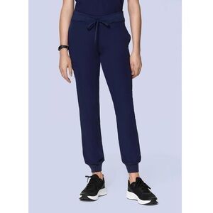 NWT Mandala High Waist Scrub Joggers Navy Blue Size XL NEW!